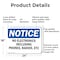 Signmission No Electronics Including Phones Radios Etc, 24 in W x Rectangle, Aluminum OS-2PACK-NS-A-1824-L-14505 - alternate 5